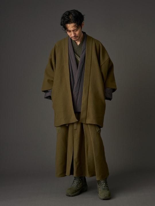 WAROBE / MELTON HAKAMA MIL / KHAKI photo