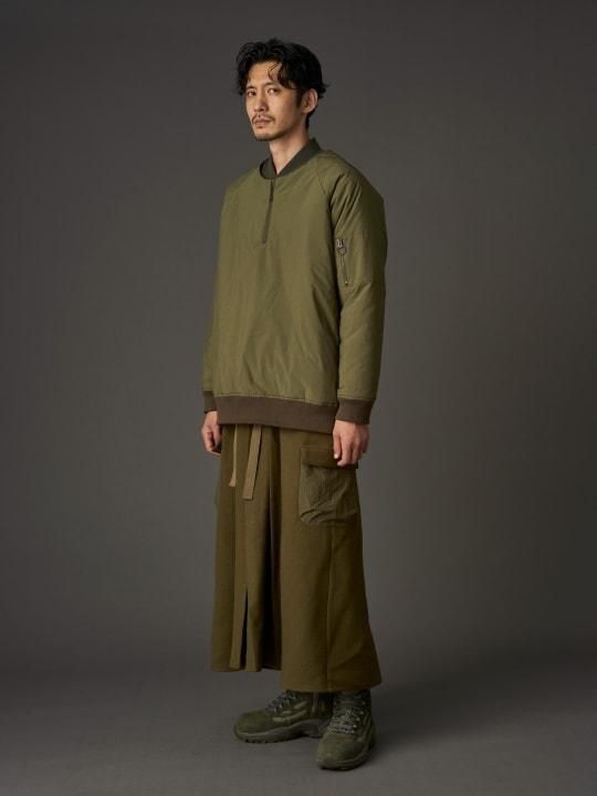 WAROBE / MELTON HAKAMA MIL / KHAKI photo