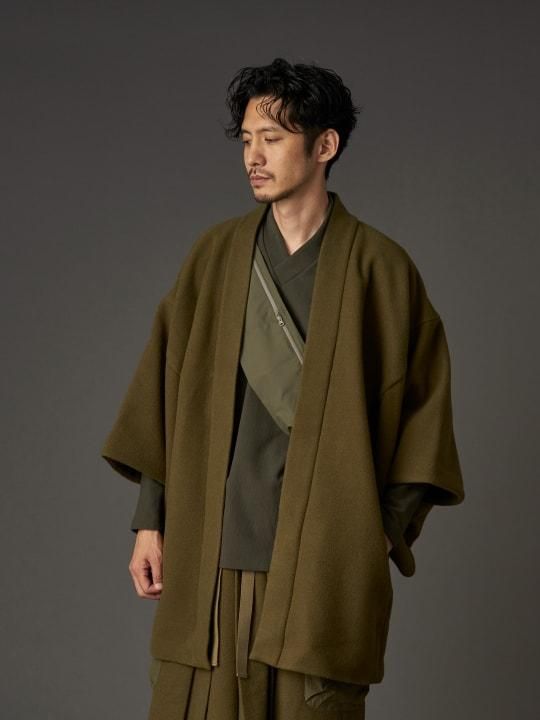 WAROBE / MELTON HAORI MIL / KHAKI photo