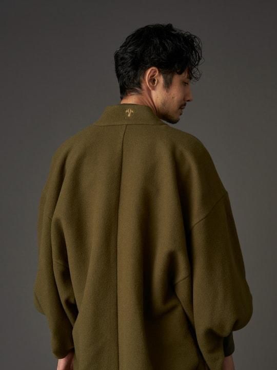WAROBE / MELTON HAORI MIL / KHAKI photo