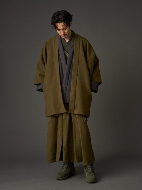 WAROBE / MELTON HAORI MIL / KHAKI photo