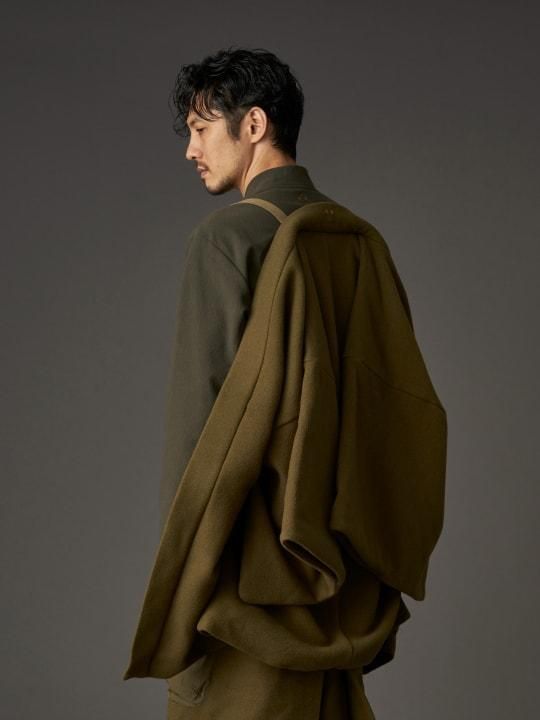 WAROBE / MELTON HAORI MIL / KHAKI photo