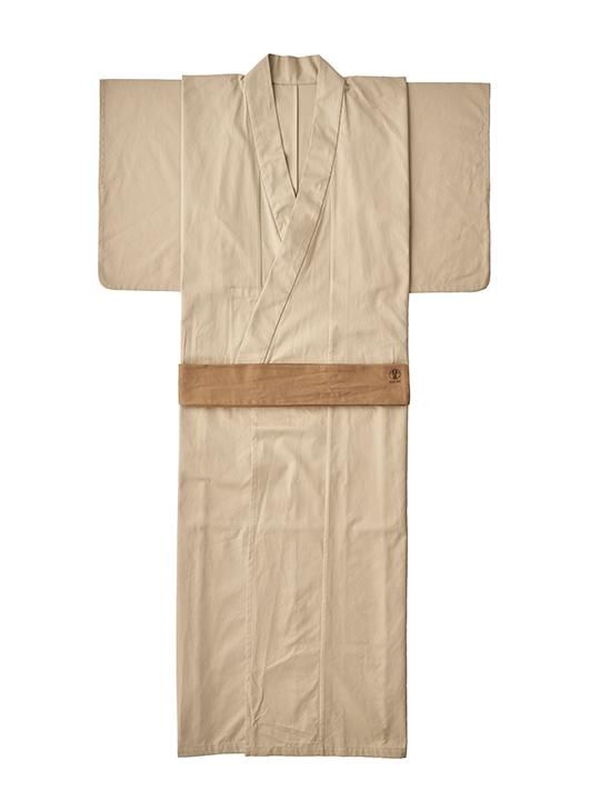 【PRE-ORDER】WAROBE / COTTON GABARDINE YUKATA / BEIGE photo