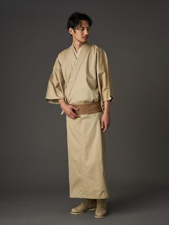【PRE-ORDER】WAROBE / COTTON GABARDINE YUKATA / BEIGE photo