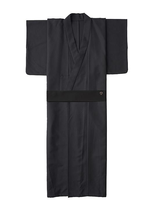 【PRE-ORDER】WAROBE / WOOL GABARDINE YUKATA / BLACK photo