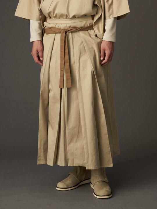WAROBE / COTTON GABARDINE HAKAMA / BEIGE photo