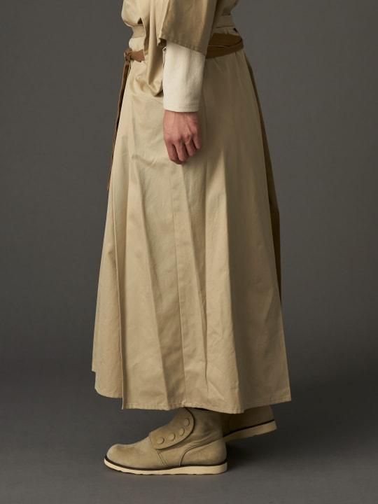 WAROBE / COTTON GABARDINE HAKAMA / BEIGE photo