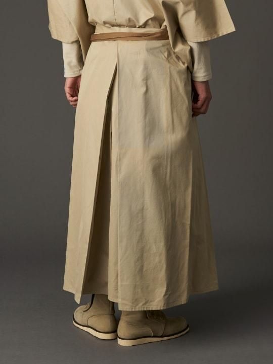 WAROBE / COTTON GABARDINE HAKAMA / BEIGE photo