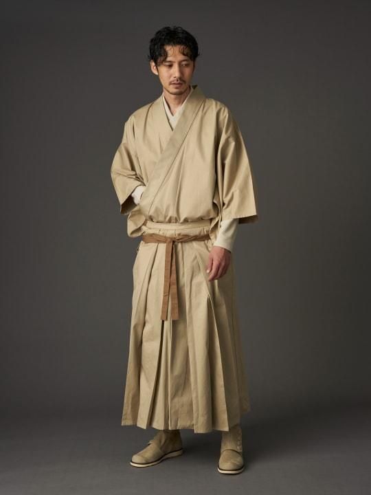 WAROBE / COTTON GABARDINE HAKAMA / BEIGE photo