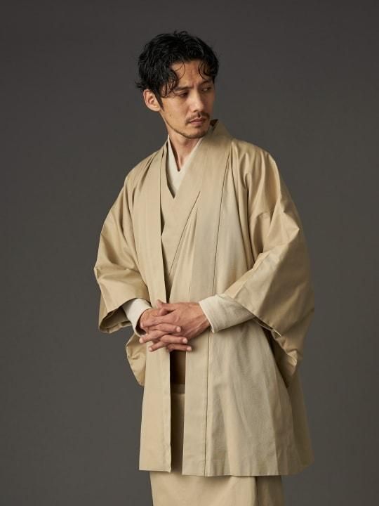 WAROBE / COTTON GABARDINE HAORI / BEIGE photo