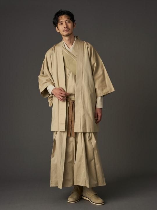 WAROBE / COTTON GABARDINE HAORI / BEIGE photo