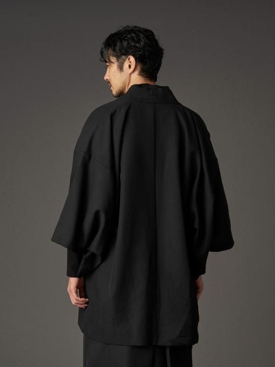 【PRE-ORDER】WAROBE / WOOL GABARDINE HAORI / BLACK photo