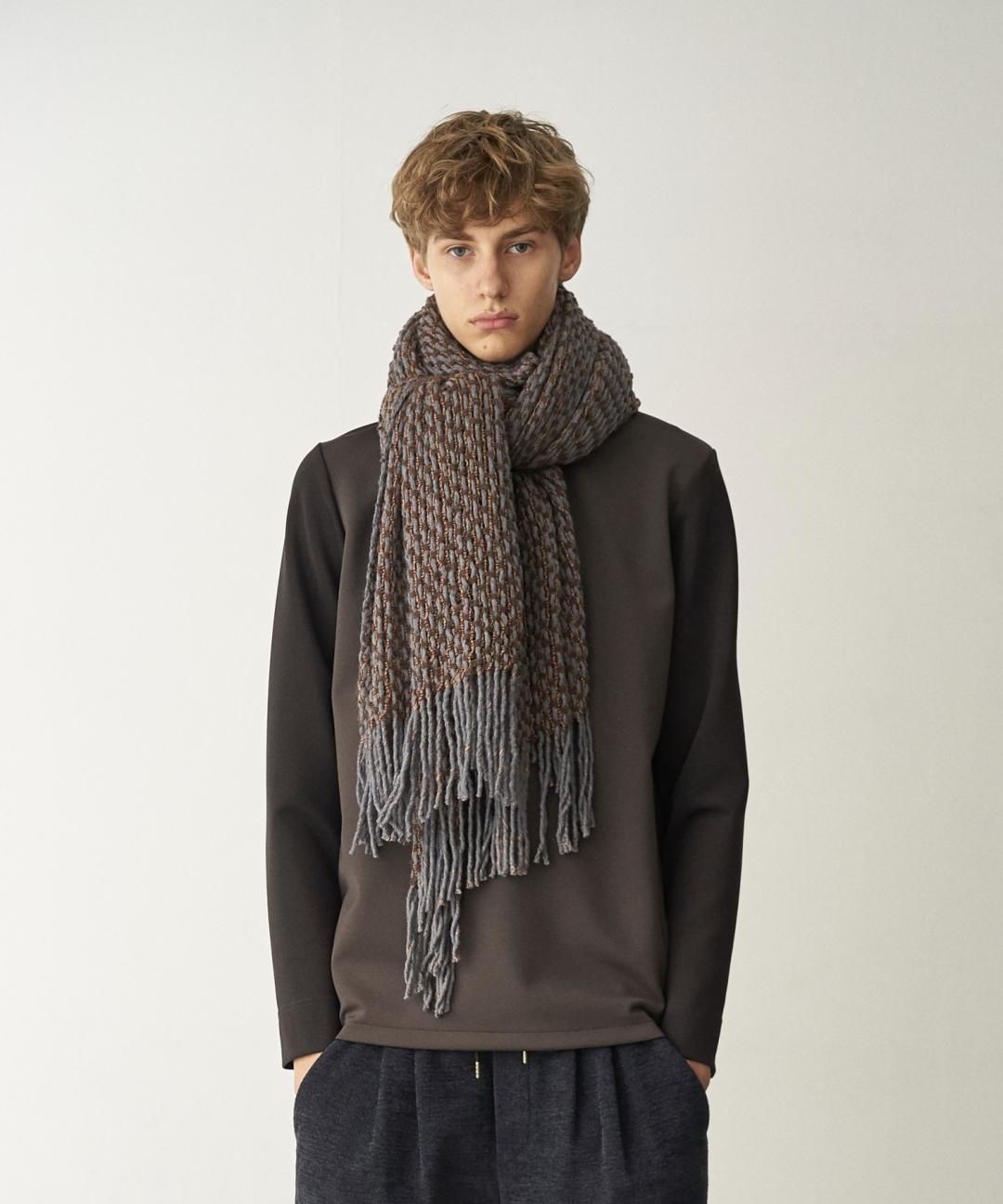 TROVE / MIX BLANKET / GRAY BEIGE photo