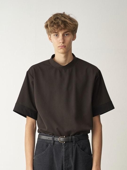 TROVE / HIGH-NECK T / DARK BROWN photo