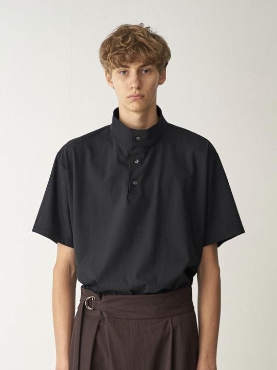 【PRE-ORDER】TROVE / HIGH-NECK POLO / BLACK photo