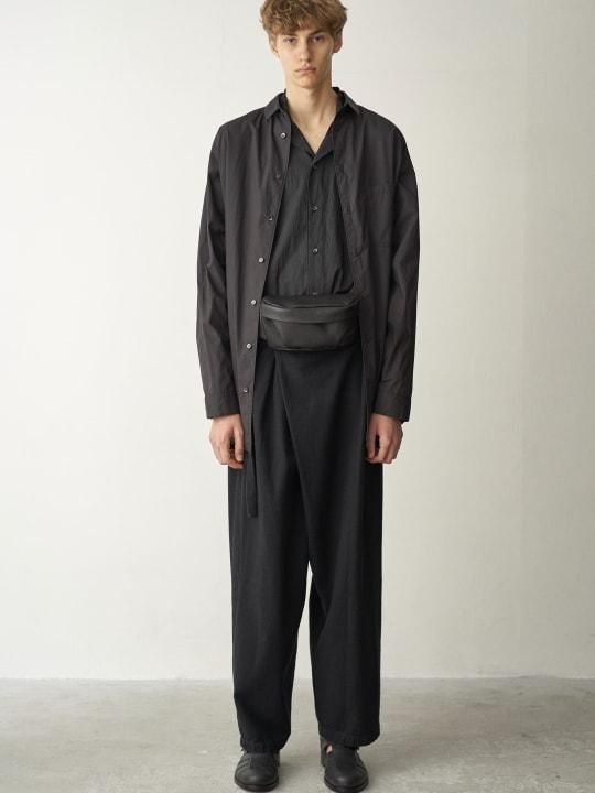【PRE-ORDER】TROVE / STRIPE SHIRT / BLACK photo