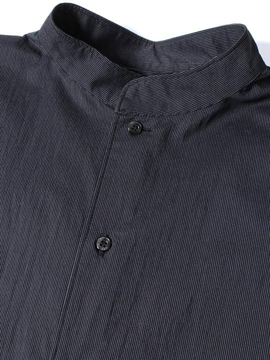 【PRE-ORDER】TROVE / STRIPE SHIRT / BLACK photo