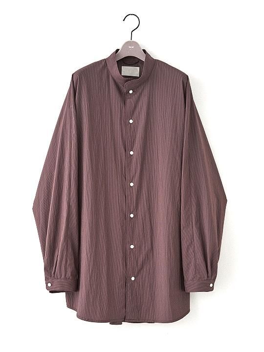 【PRE-ORDER】TROVE / STRIPE SHIRT / BROWN photo