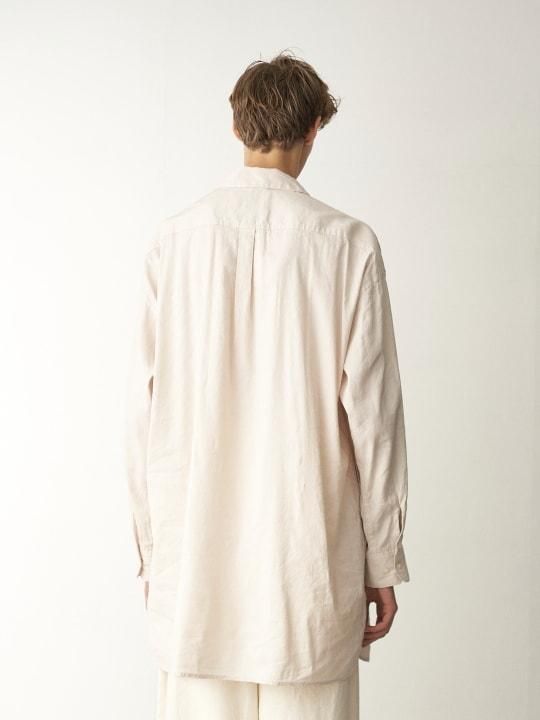 【PRE-ORDER】TROVE / LINEN PULLOVER SHIRT / ECRU photo
