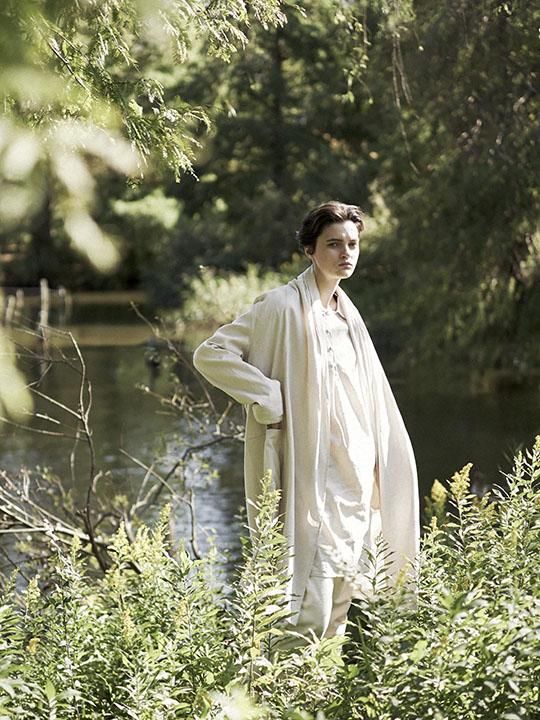 【PRE-ORDER】TROVE / LINEN PULLOVER SHIRT / ECRU photo
