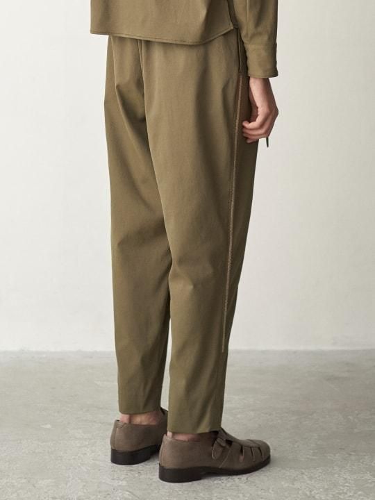 TROVE / EMBROIDERED WRAP PANTS / KHAKI photo