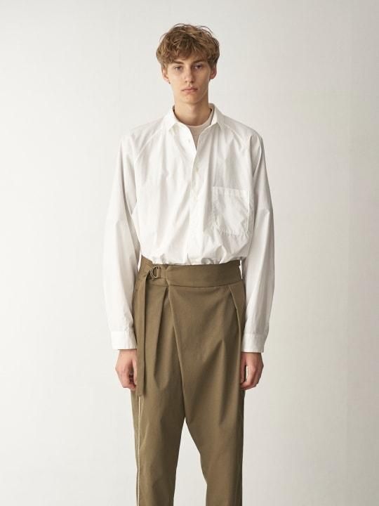TROVE / EMBROIDERED WRAP PANTS / KHAKI photo