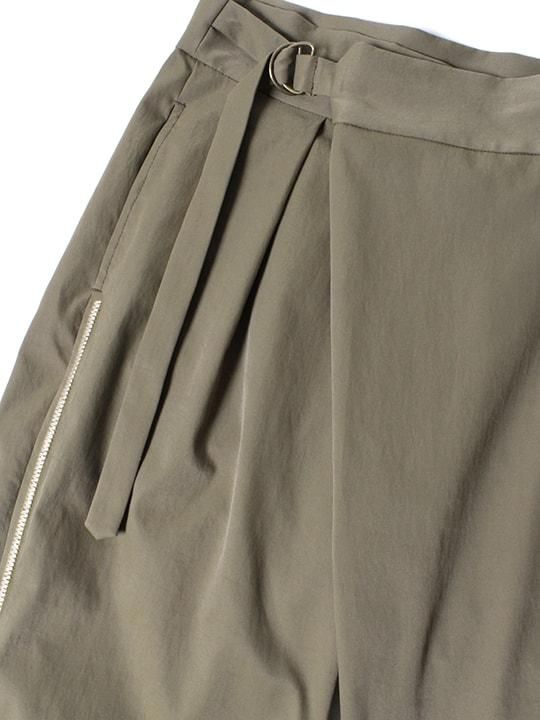 TROVE / EMBROIDERED WRAP PANTS / KHAKI photo