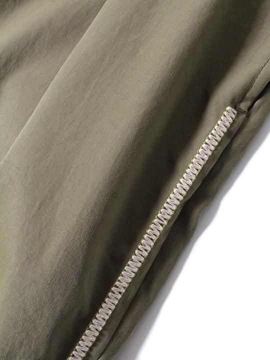 TROVE / EMBROIDERED WRAP PANTS / KHAKI photo