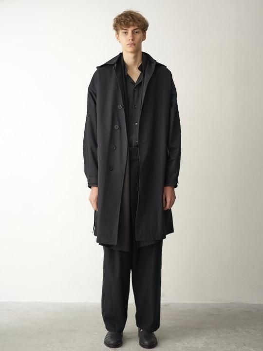 TROVE / DENIM WRAP PANTS / BLACK photo