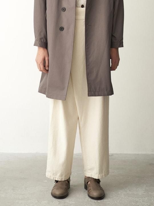 TROVE / DENIM WRAP PANTS / ECRU photo