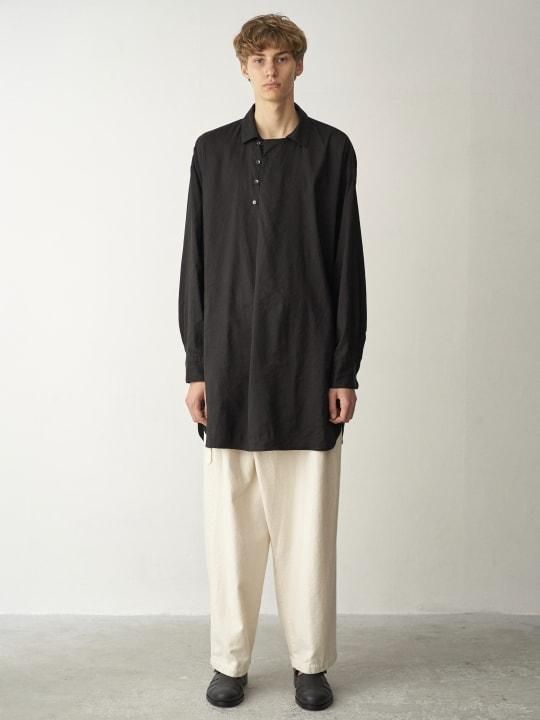 TROVE / DENIM WRAP PANTS / ECRU photo