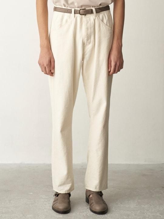 TROVE / DENIM PANTS / ECRU photo