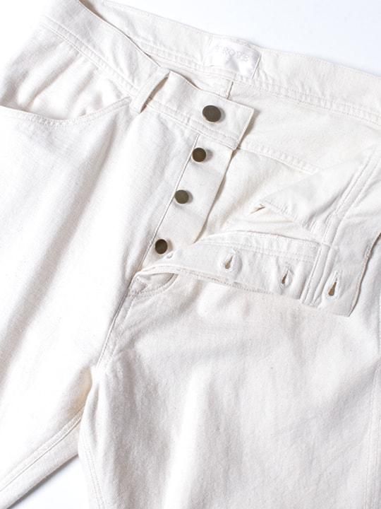 TROVE / DENIM PANTS / ECRU photo