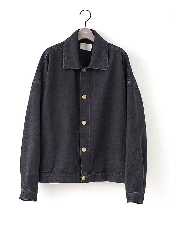 TROVE / DENIM BLOUSON / BLACK photo