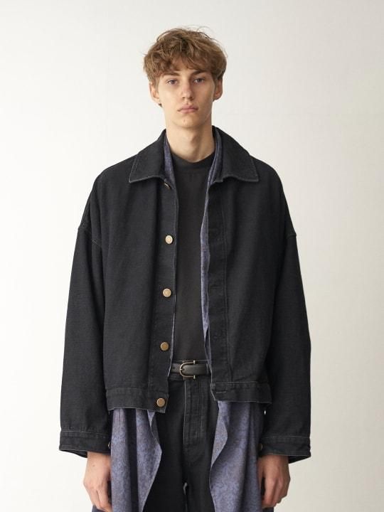 TROVE / DENIM BLOUSON / BLACK photo