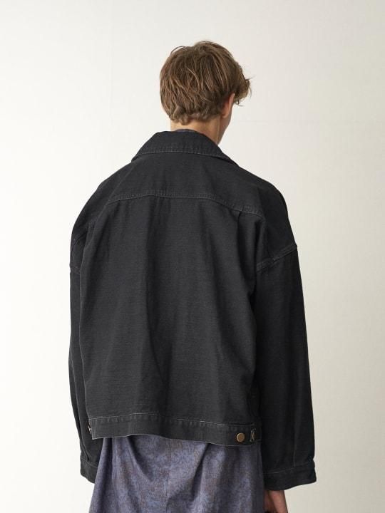 TROVE / DENIM BLOUSON / BLACK photo