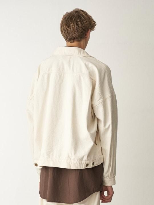 TROVE / DENIM BLOUSON / ECRU photo