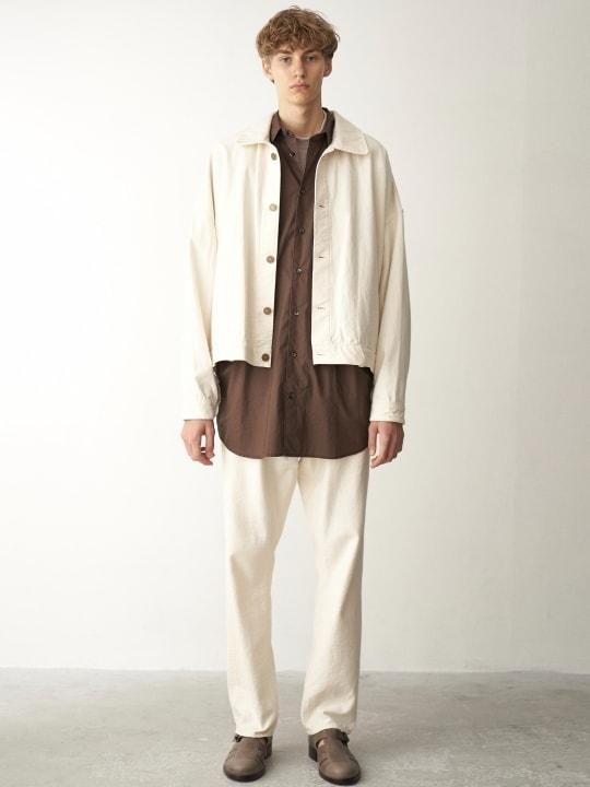 TROVE / DENIM BLOUSON / ECRU photo