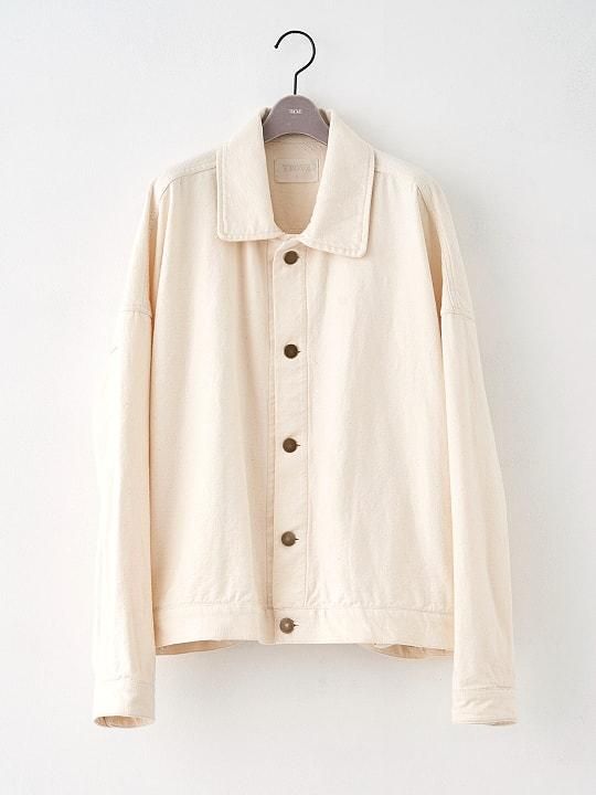 TROVE / DENIM BLOUSON / ECRU photo