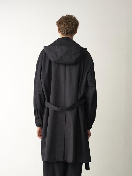 TROVE / GABARDINE COAT / BLACK photo