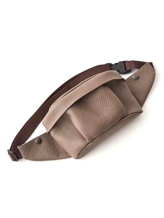 【PRE-ORDER】TROVE / LEATHER POUCH / GRAY BEIGE photo