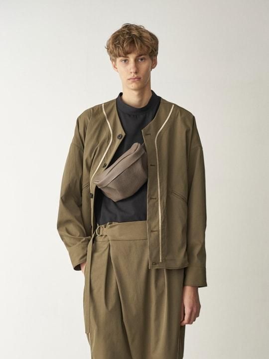 【PRE-ORDER】TROVE / LEATHER POUCH / GRAY BEIGE photo