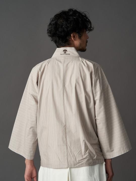 【PRE-ORDER】WAROBE / WA Y SHIRT / BROWN STRIPE photo