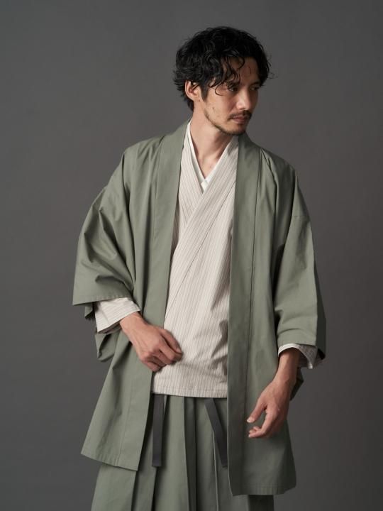 【PRE-ORDER】WAROBE / WA Y SHIRT / BROWN STRIPE photo