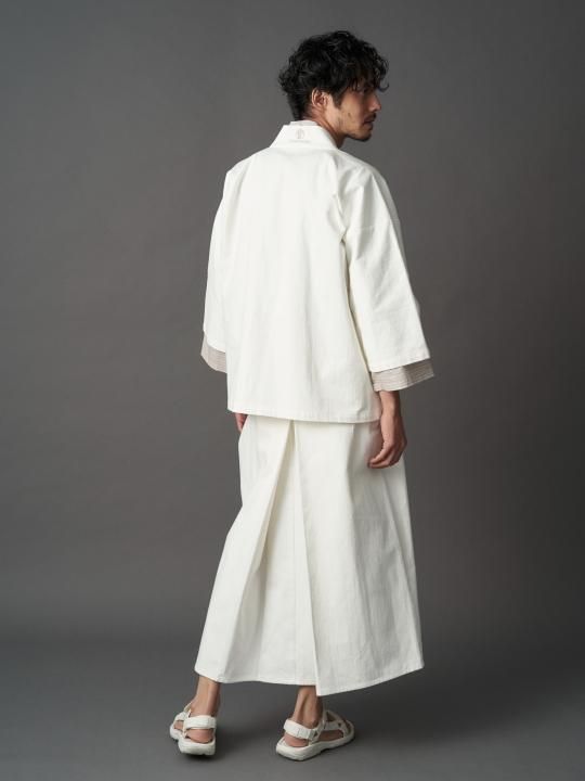 【PRE-ORDER】WAROBE / DENIM HAKAMA ANDON / WHITE photo