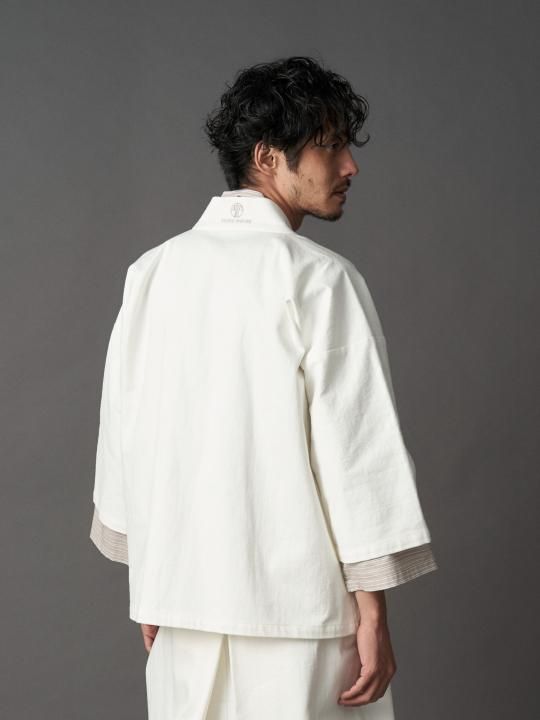 【PRE-ORDER】WAROBE / DENIM HANTEN / WHITE photo