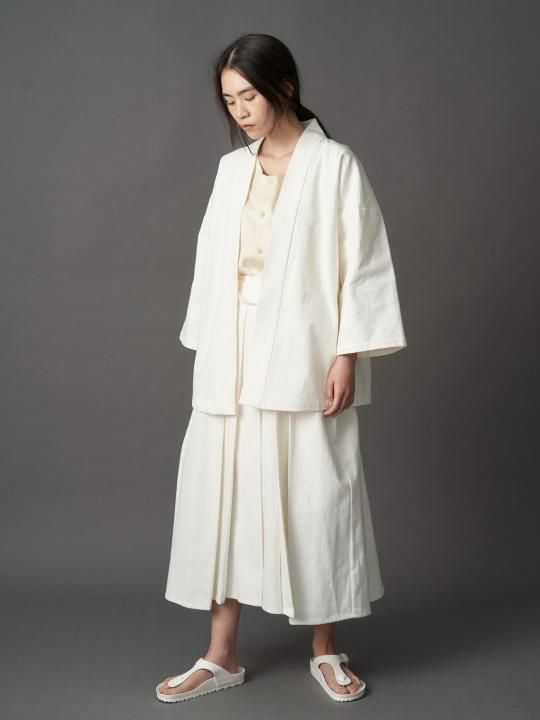 【PRE-ORDER】WAROBE / DENIM HANTEN / WHITE photo