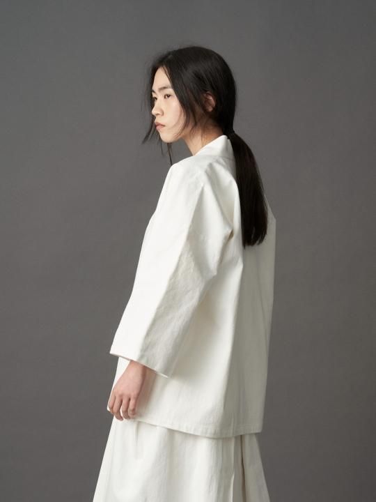 【PRE-ORDER】WAROBE / DENIM HANTEN / WHITE photo
