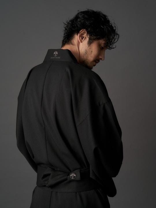 WAROBE / GABARDINE YUKATA / BLACK photo