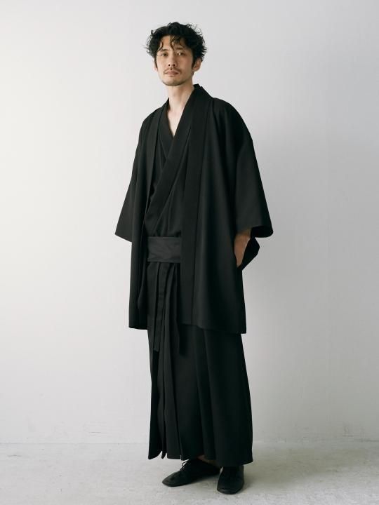 WAROBE / GABARDINE YUKATA / BLACK photo